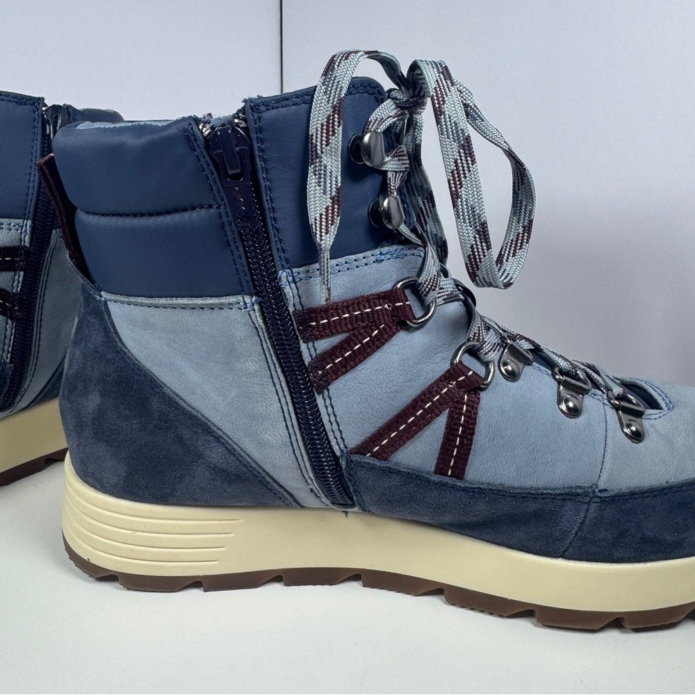 Alex Marie Navy and Burgundy Ankle Boots Women's Size 10 - Picture 8 of 10